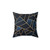 Modern Navy Blue Geometric Throw Pillow
