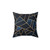 Modern Navy Blue Geometric Throw Pillow