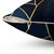Modern Navy Blue Geometric Throw Pillow