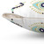 Evil Eye Print White Pillow