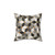 Geometric Cubes Throw Pillow in Black and White