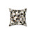 Geometric Cubes Throw Pillow in Black and White