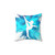Gymnastics Explosion Pillow with Blue Gymnast Silhouette