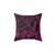 Geometric Graphic Purple and Gold Pillow