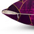 Geometric Graphic Purple and Gold Pillow