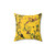 Tropical Monkey World Yellow Floral Decorative Pillow