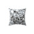 Glam mirrored mosaic decorative pillow