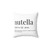 Nutella Inspired Typographic Decorative Pillow