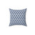 Hamptons Style Decorative Throw Pillow with Blue Pattern