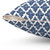 Hamptons Style Decorative Throw Pillow with Blue Pattern