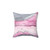 Blush Rose Marble Accent Pillow