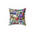 Colorful Pop Art Graffiti Pillow with Funny Cartoon Faces
