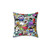 Colorful Pop Art Graffiti Pillow with Funny Cartoon Faces