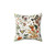 Biology 101 Throw Pillow with Detailed Nature Imagery