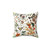 Biology 101 Throw Pillow with Detailed Nature Imagery