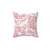 Soft and cozy pink tiger print decorative pillow