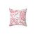 Soft and cozy pink tiger print decorative pillow