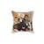 Chihuahua puppy photograph throw pillow