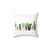 Cactus Throw Pillow featuring a watercolor botanical design