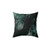 Emerald Green Abstract Art Decorative Throw Pillow