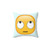 Rolling Eyes Emoji Decorative Pillow