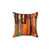 Abstract Forest Stripes Decorative Throw Pillow