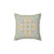 Gypsy Floral Sage Green and Grey Throw Pillow