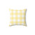 Pastel Yellow Gingham Pattern Pillow