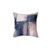 Abstract pink and navy blue decorative throw pillow