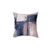 Abstract pink and navy blue decorative throw pillow