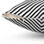Black and White Striped Chevron Accent Pillow