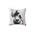 Banksy Inspired Street Art Pillow with Love Over Money Design