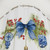 Blue Chinoiserie Christmas Shower Curtain
