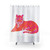 Pink and Orange Tiger Print Shower Curtains