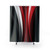 Red and White Patterned Shower Curtain
