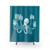 Octopus shower curtain for book lovers