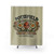 Pottsfield Harvest Festival Shower Curtains with Pumpkins and Cartoon Characters