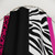Hot Pink Zebra and Leopard Print Shower Curtains