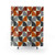 Mid Century Modern Grey and Orange Shower Curtains