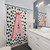 Dalmatian Print Shower Curtain with Pink Letter A