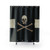 Black Pirate Skull Shower Curtain