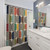 Mid Century Modern Geometric Pattern Shower Curtains