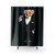 Gentleman Bear Shower Curtain - Rustic Animal Bathroom Decor