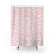 Coral Leopard Print Shower Curtain