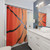 Basketball Themed Shower Curtain