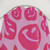 Hot Pink Psychedelic Smiley Face Shower Curtain