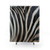 Zebra print shower curtains