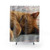 Ginger Cat Sleeping Shower Curtains