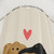 Dachshund Shower Curtain with Cute Dog Hearts