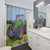 Green Tractor in Field Shower Curtain